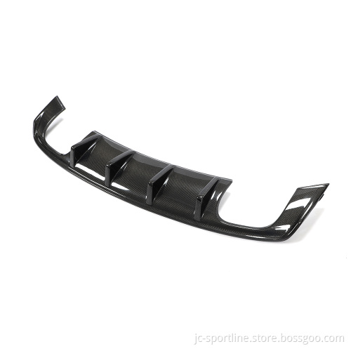 JC Sportline Carbon Fiber Car Rear Diffuser for Audi A3 8V SLINE/S3 Sedan 4-Door 2014-2016